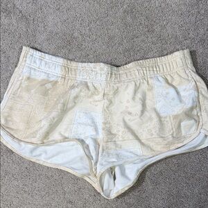 Fabletics Cream Athletic Shorts
